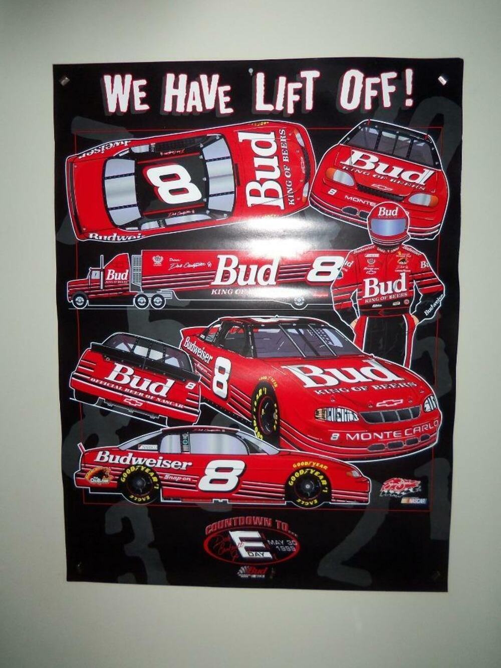 We Have Lift Off! Countdown 1998 Racing 18 x 24 Poster Nascar -1217P3SH